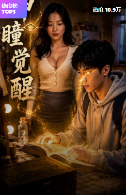 2048AI短剧App界面截图3，瞳觉醒短剧卡片